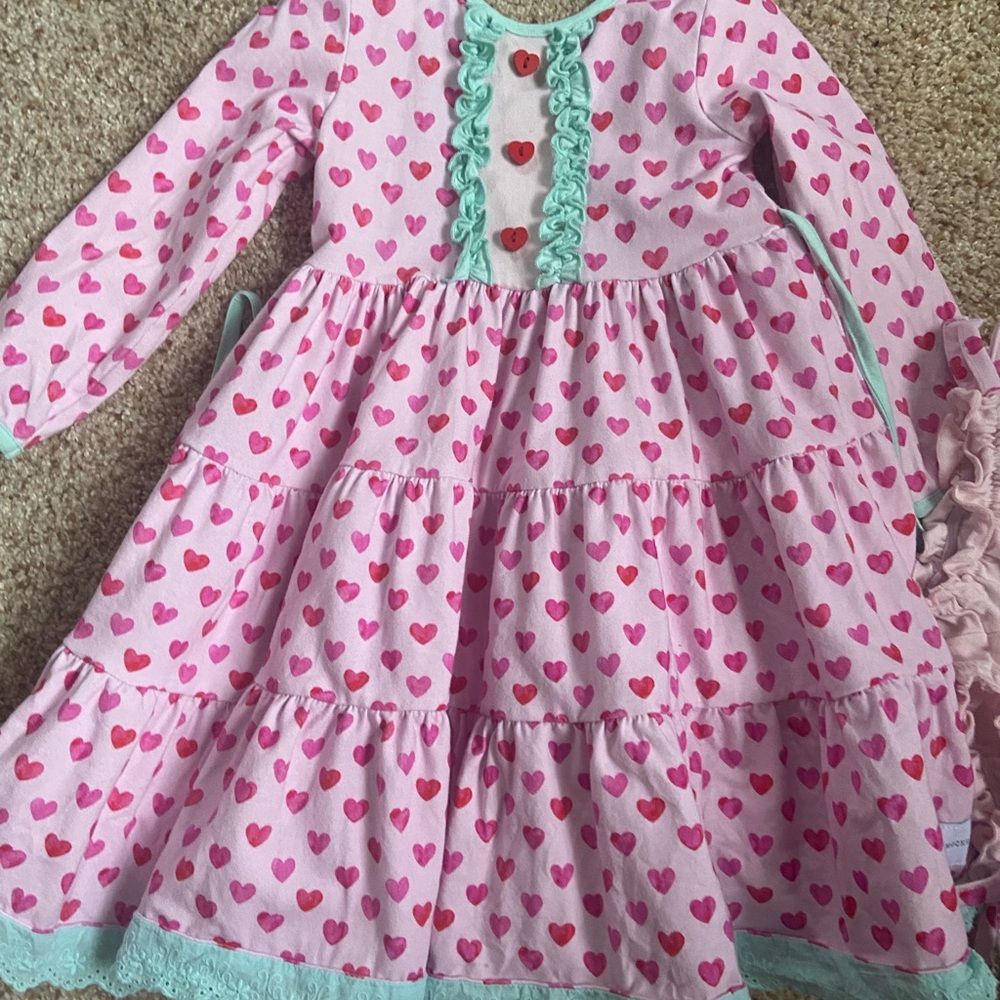 Smocked sweets Valentine’s Day dress 4/5
